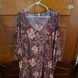 Boho Plus Size Tunic NWOT